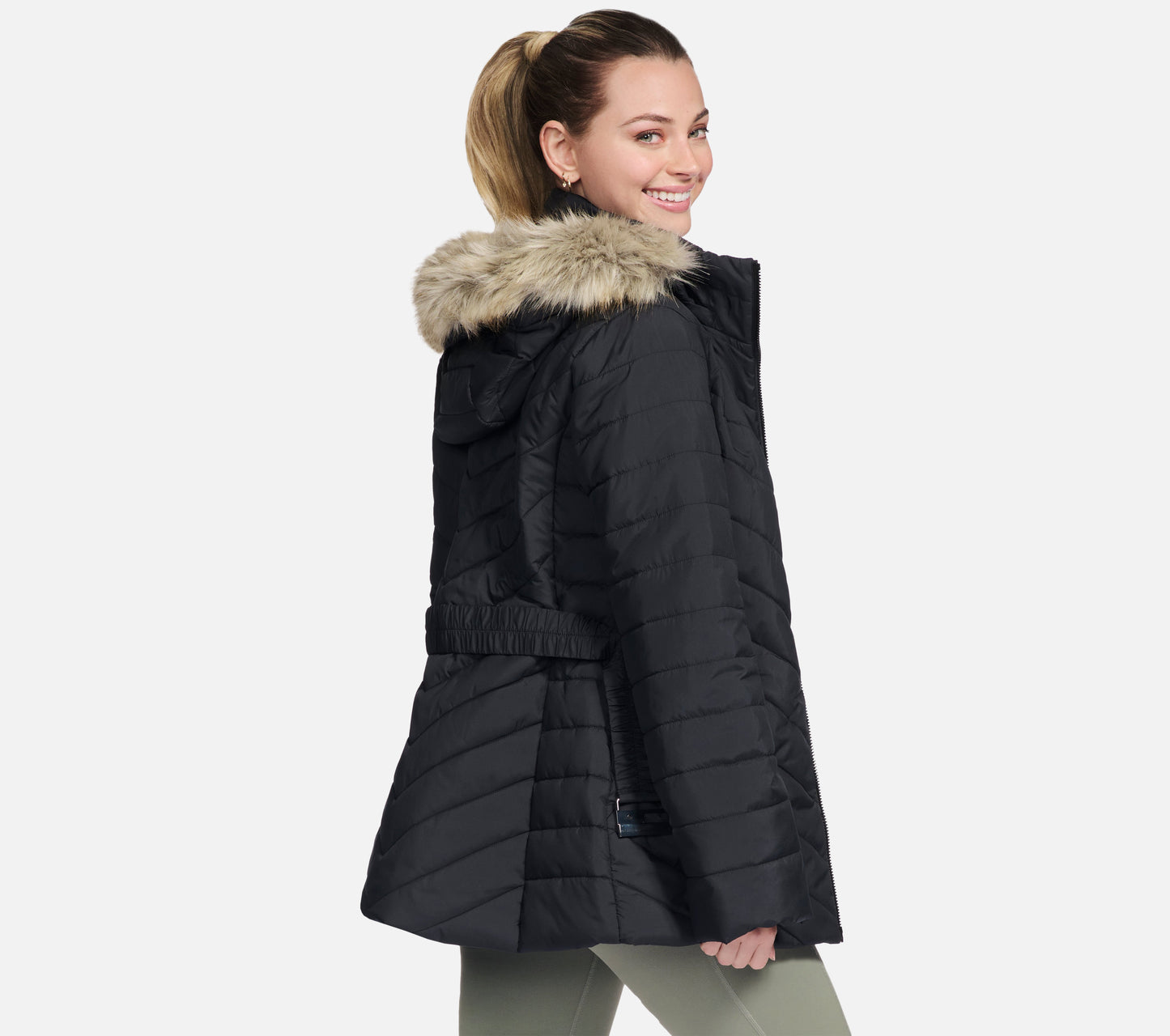 On-the-GO GO SHIELD Cozy Fit Belted Parka Clothes Skechers.fi