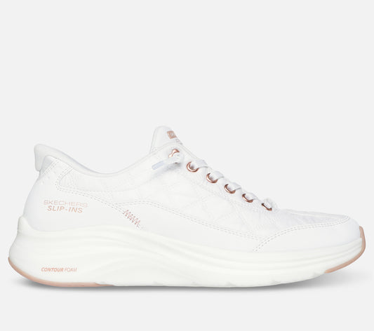 Wide Fit: Slip-ins: Contour Foam - Cozy Fit Golden Hour Shoe Skechers.fi