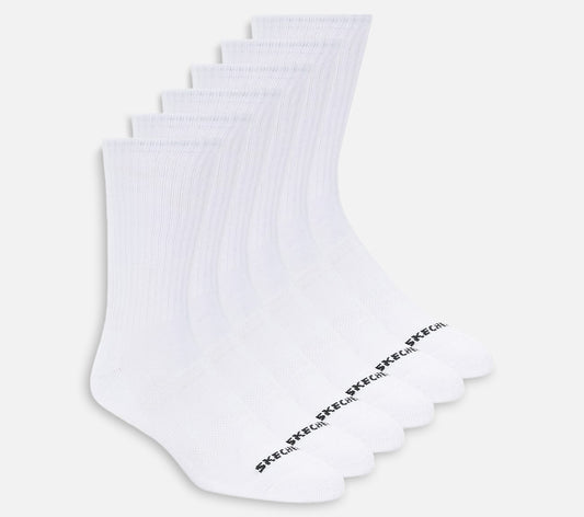 6 parin pakkaus sporttisia crew-sukkia Sock Skechers.fi