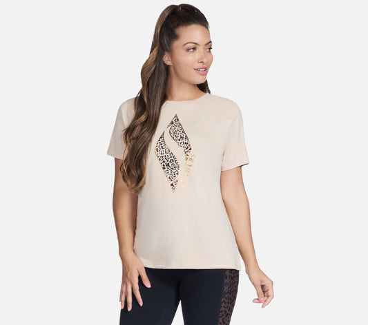 Diamond Cheetah Short Sleeve Tee Clothes Skechers.fi