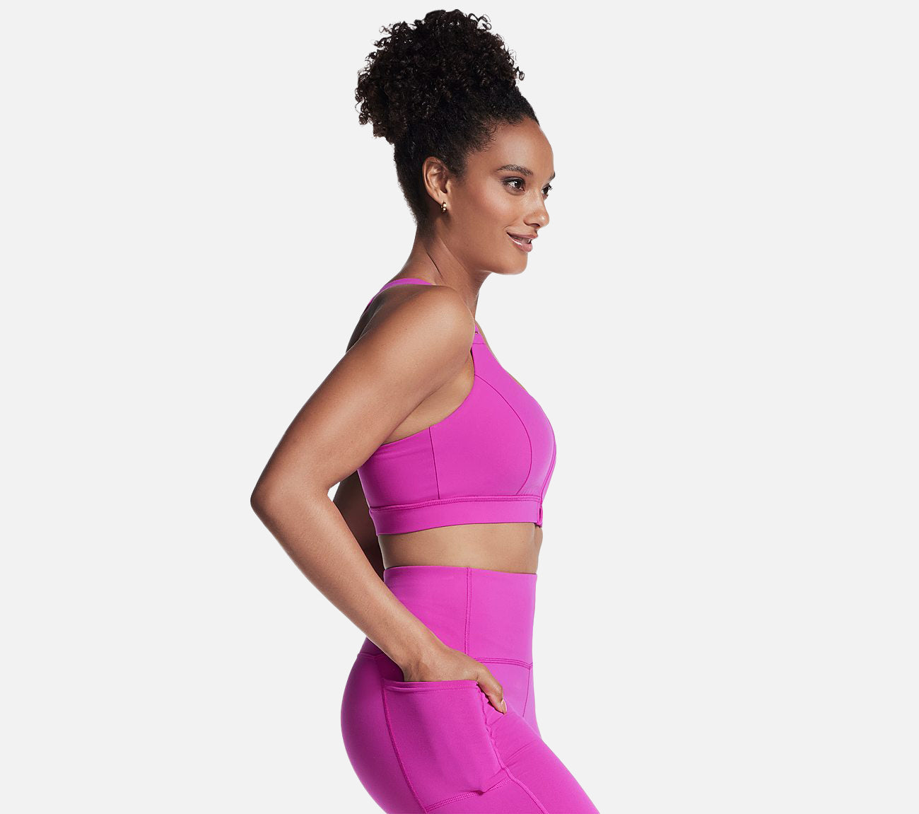 GO WALK Zip Front Bra Clothes Skechers.fi