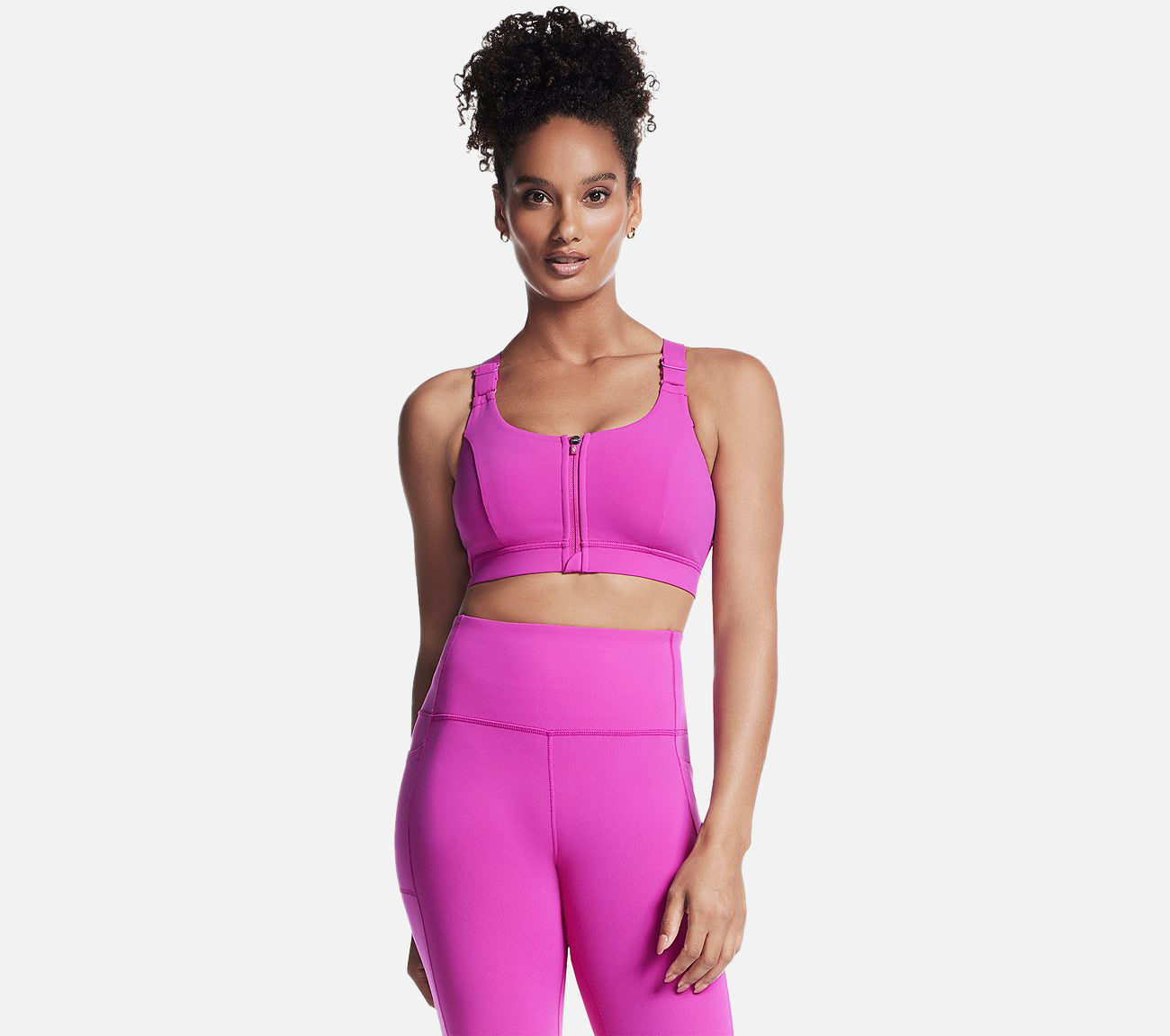 GO WALK Zip Front Bra Clothes Skechers.fi