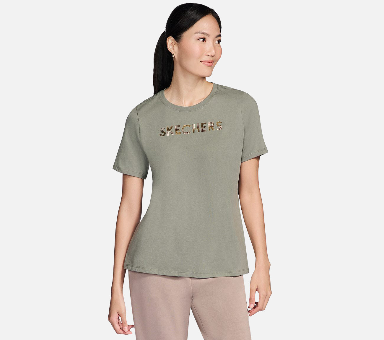 Dazzle Short Sleeve Tee Clothes Skechers.fi