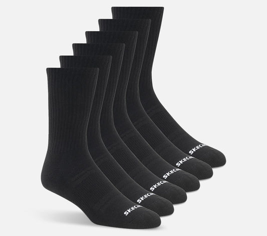 6 parin pakkaus sporttisia crew-sukkia Sock Skechers.fi