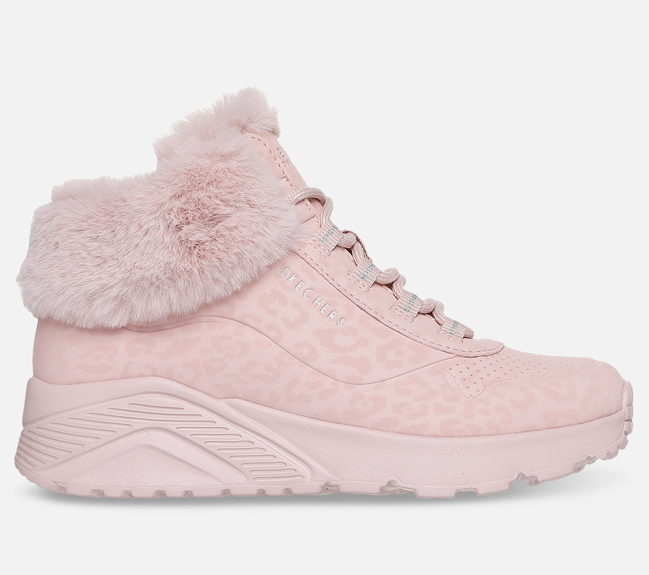 Uno Lite - Cozy Leopard Boot Skechers.fi