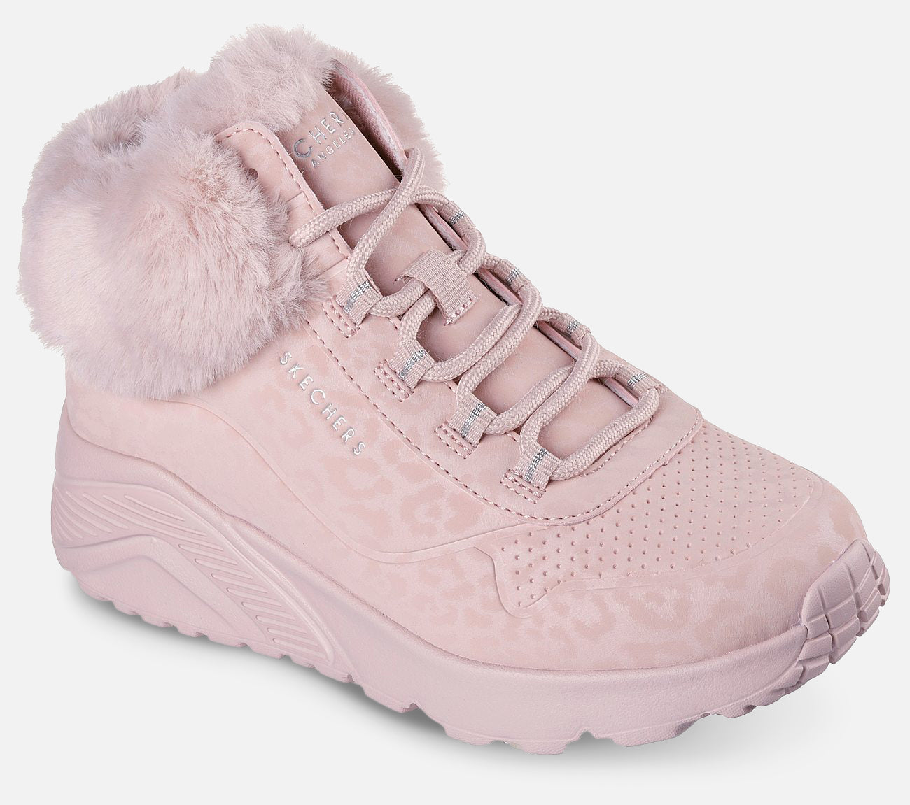 Uno Lite - Cozy Leopard Boot Skechers.fi