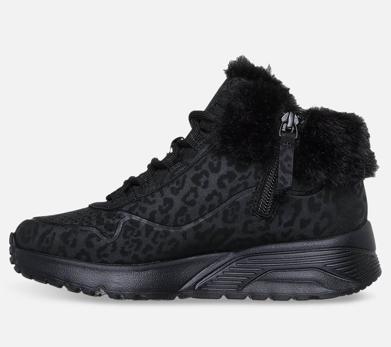 Uno Lite - Cozy Leopard Boot Skechers.fi