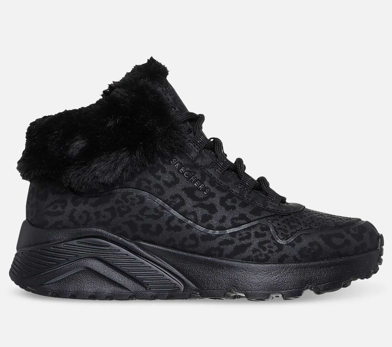 Uno Lite - Cozy Leopard Boot Skechers.fi