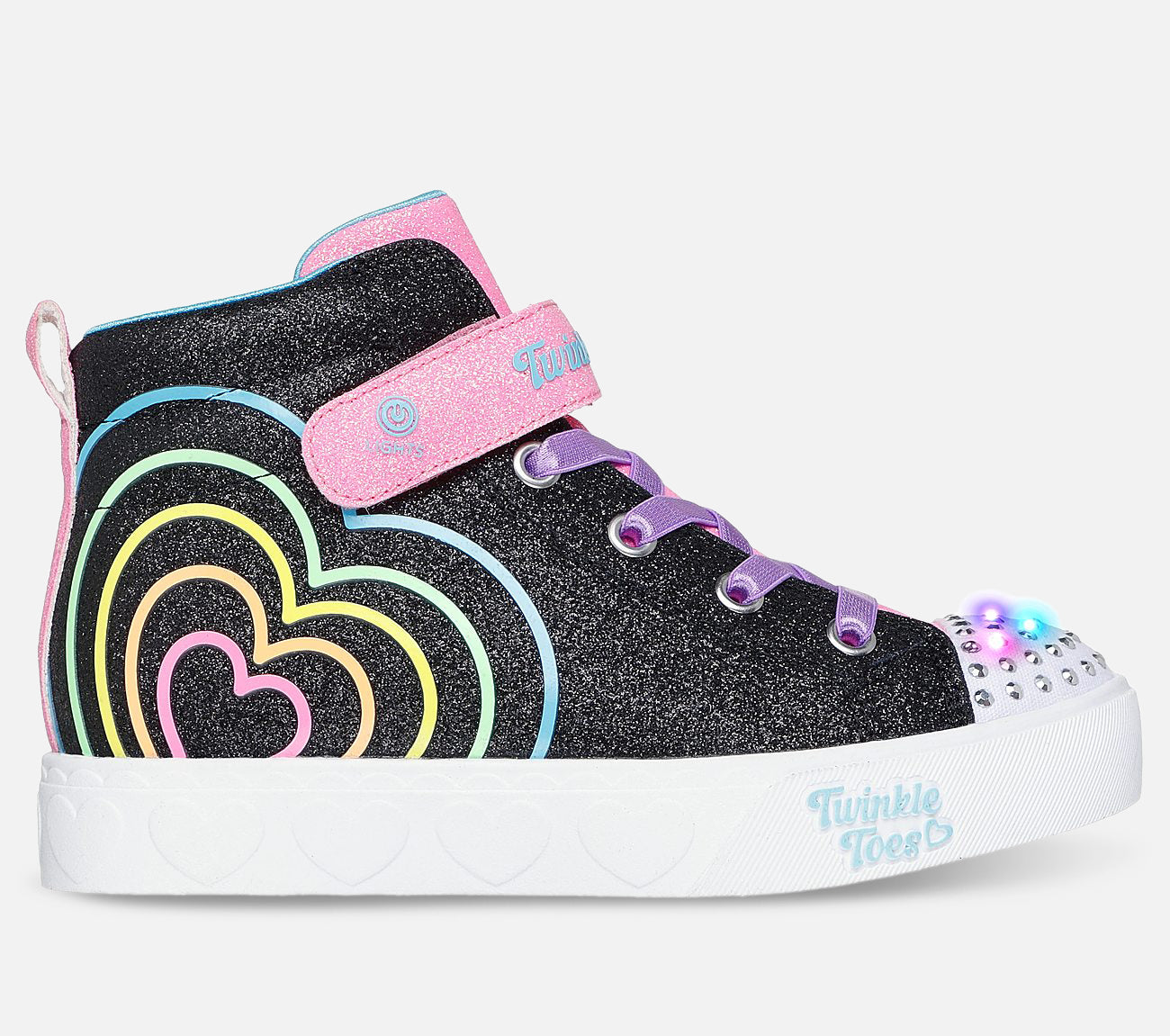 Twinkle Toes: Heart Steps - Heart Glow Shoe Skechers.fi