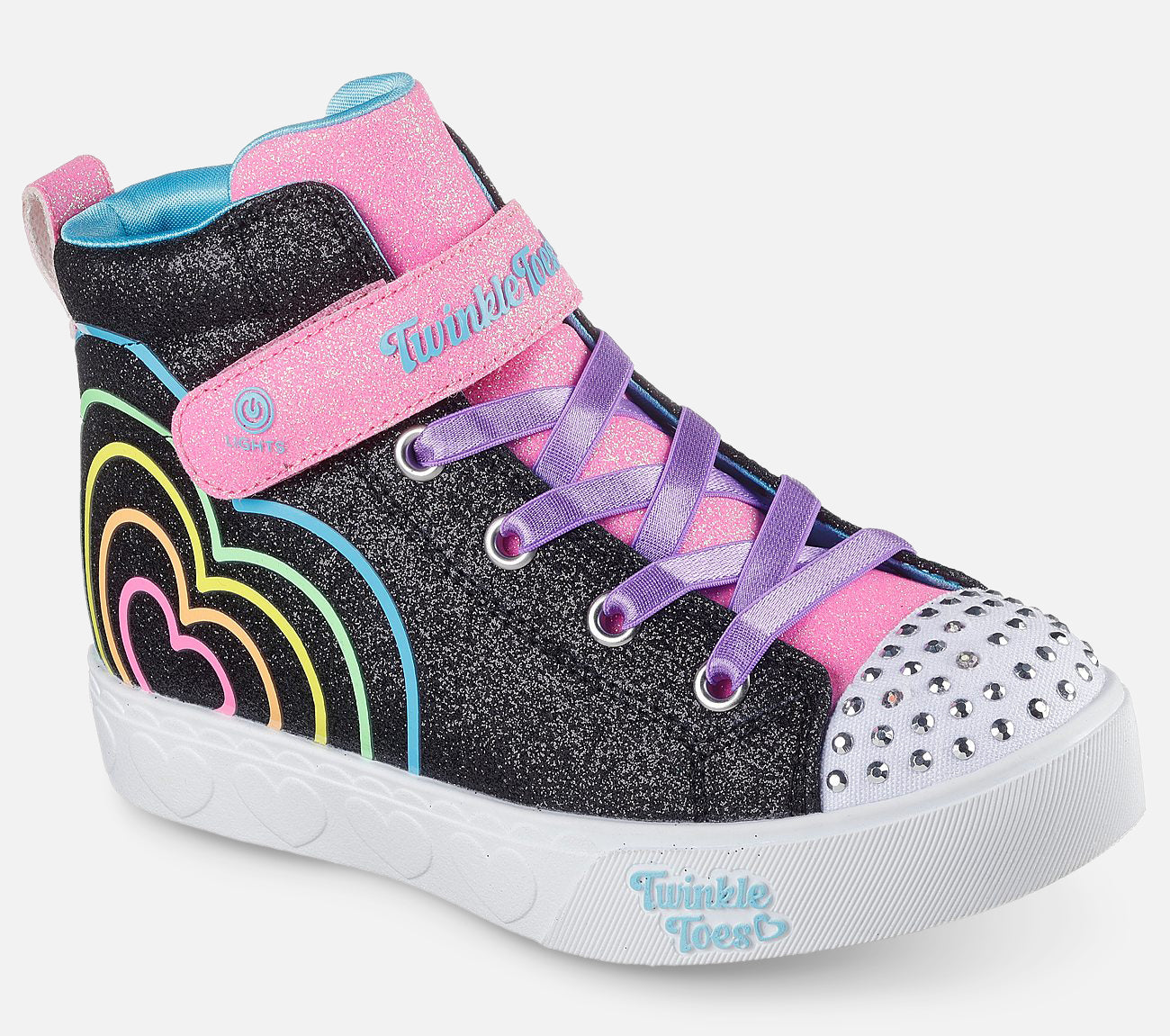 Twinkle Toes: Heart Steps - Heart Glow Shoe Skechers.fi