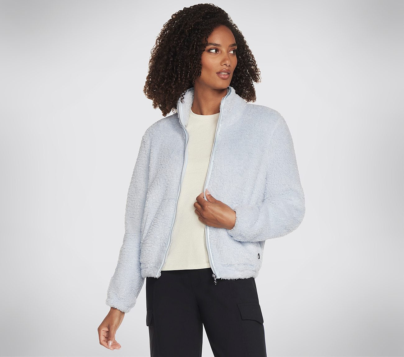 GO SNUGGLE Shine Sherpa Jacket Clothes Skechers.fi