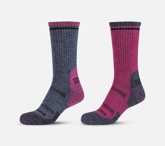 2 paria pitkiä Trail-sukkia Sock Skechers