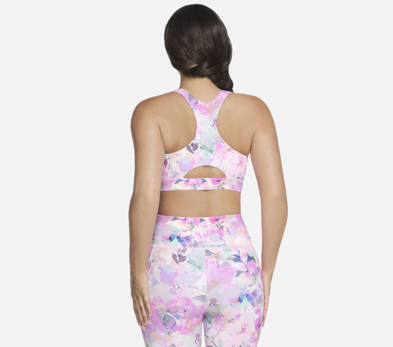GO WALK Seascape Floral Zip Front Bra Clothes Skechers.fi