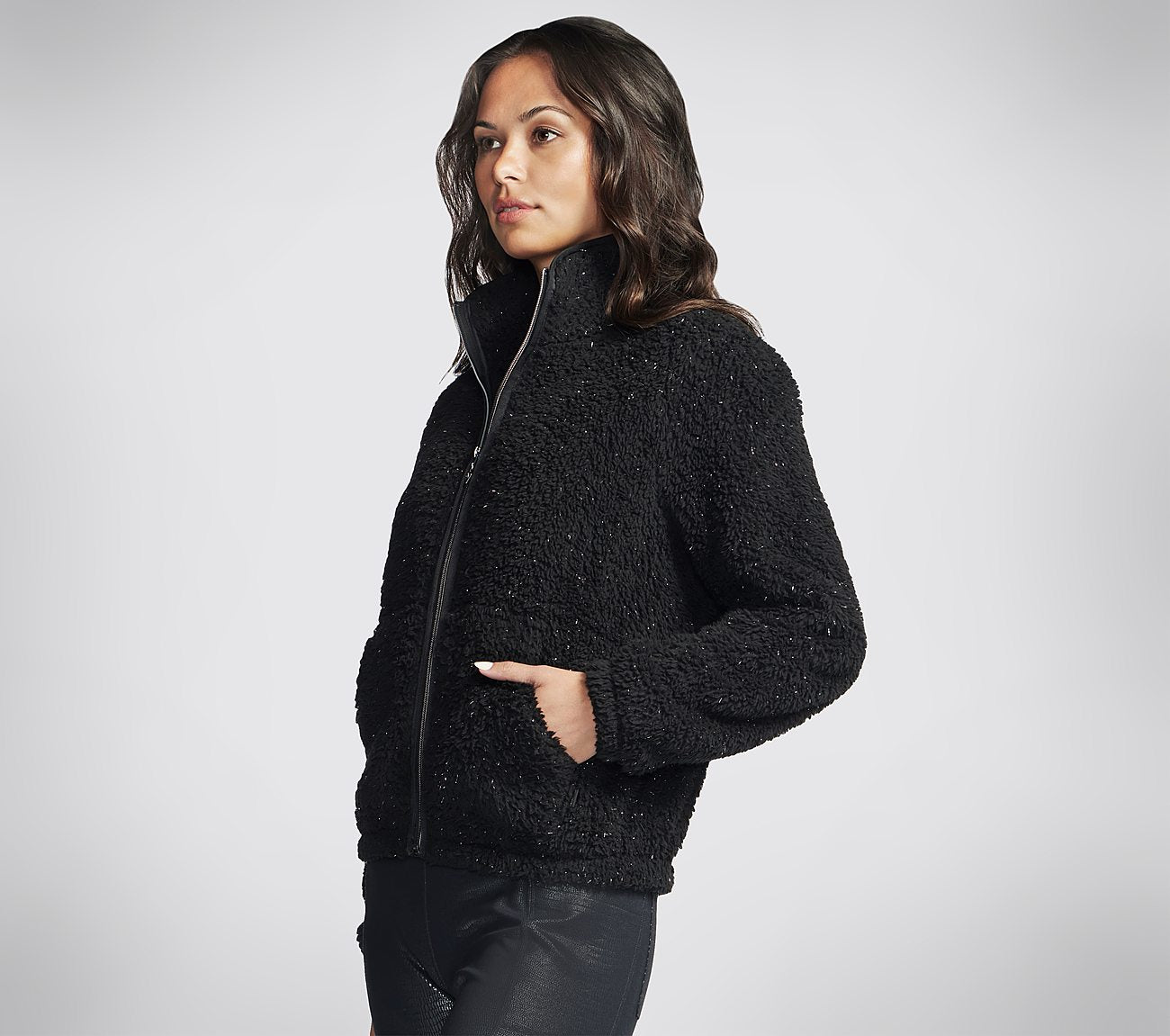 GO SNUGGLE Shine Sherpa Jacket Clothes Skechers.fi