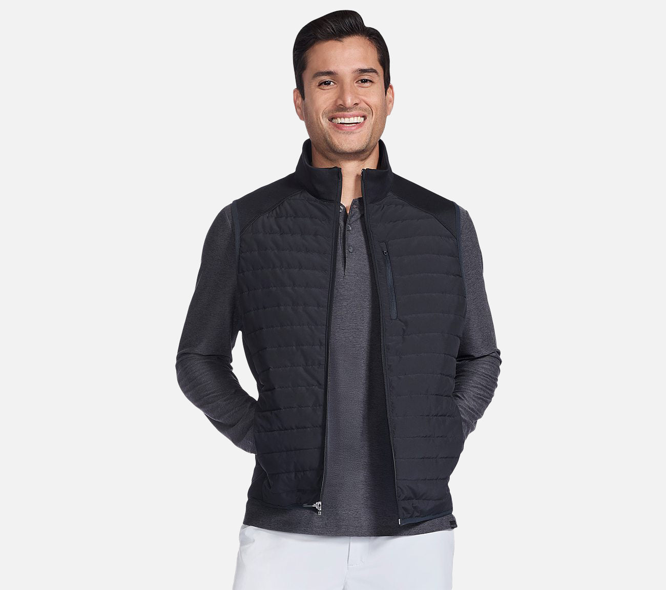 GO SHIELD Cozy Fit Hybrid Vest Clothes Skechers.fi