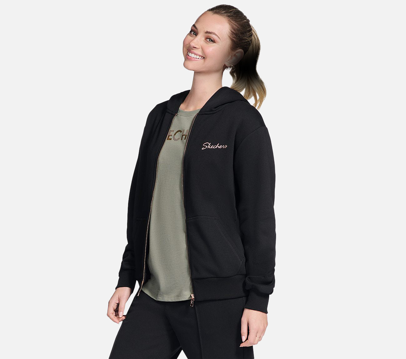 Skech-Sweats Signature FZ Hoodie Clothes Skechers.fi