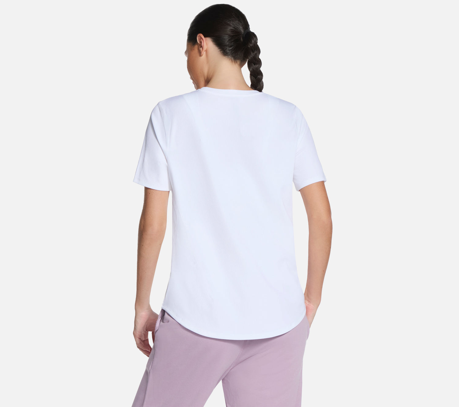 GO WALK Luxe Rib Tee Clothes Skechers.fi