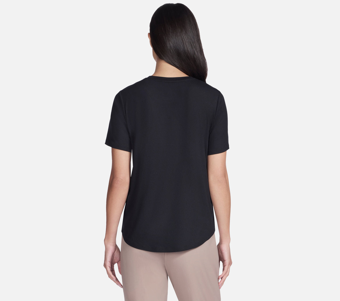 GO WALK Luxe Rib Tee Clothes Skechers.fi