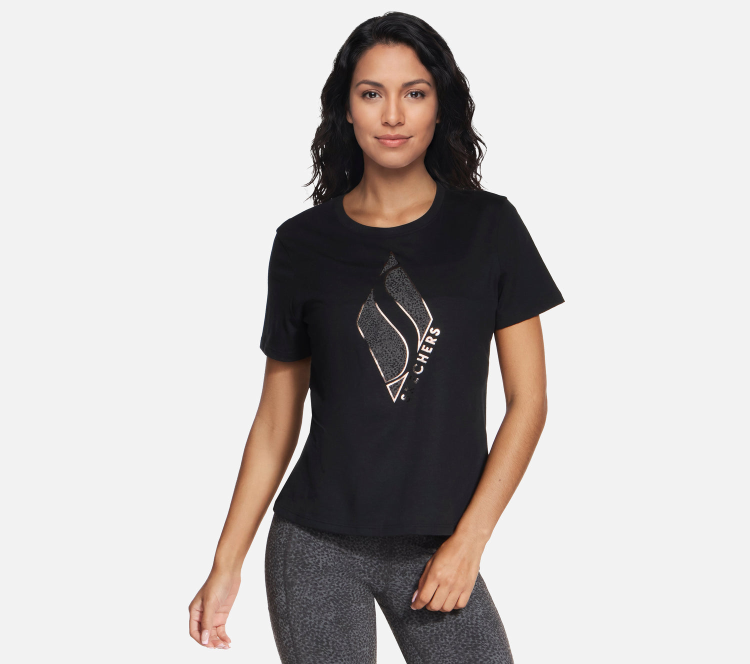 Cheetah Diamond Tee Clothes Skechers.fi