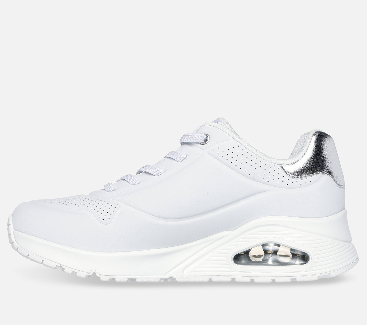 Wide Fit: Uno - Shimmer Away Shoe Skechers.fi