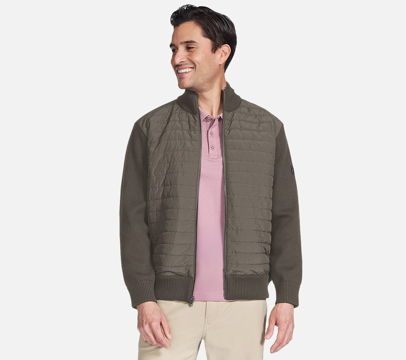 The Hoodless Hoodie - Knit Hybrid Jacket Hat Skechers.fi