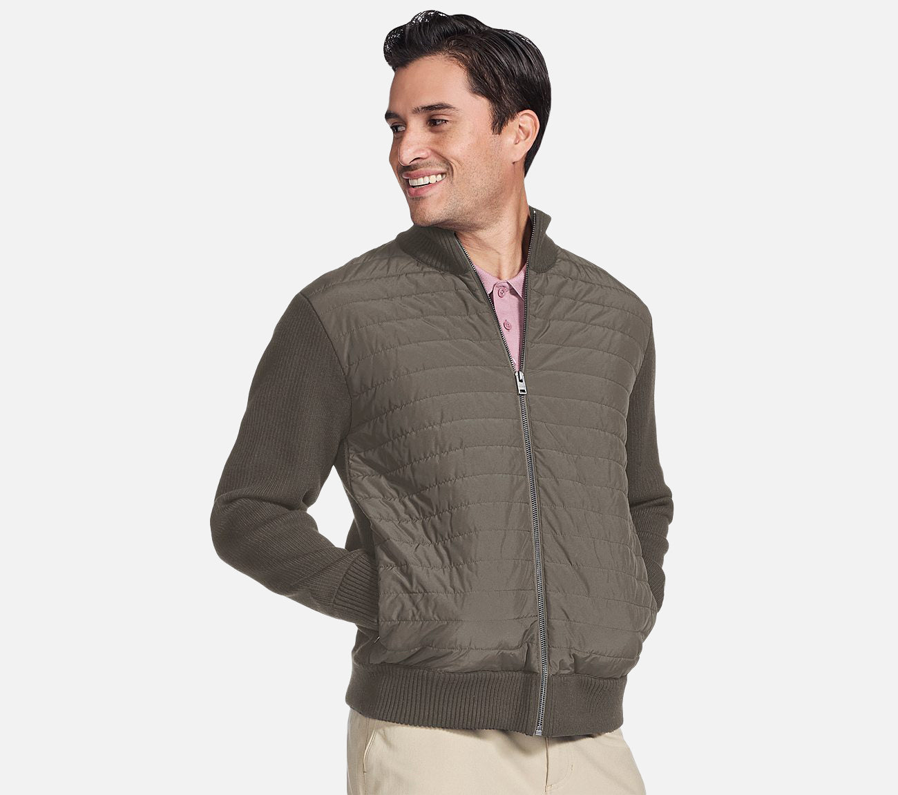 The Hoodless Hoodie - Knit Hybrid Jacket Hat Skechers.fi