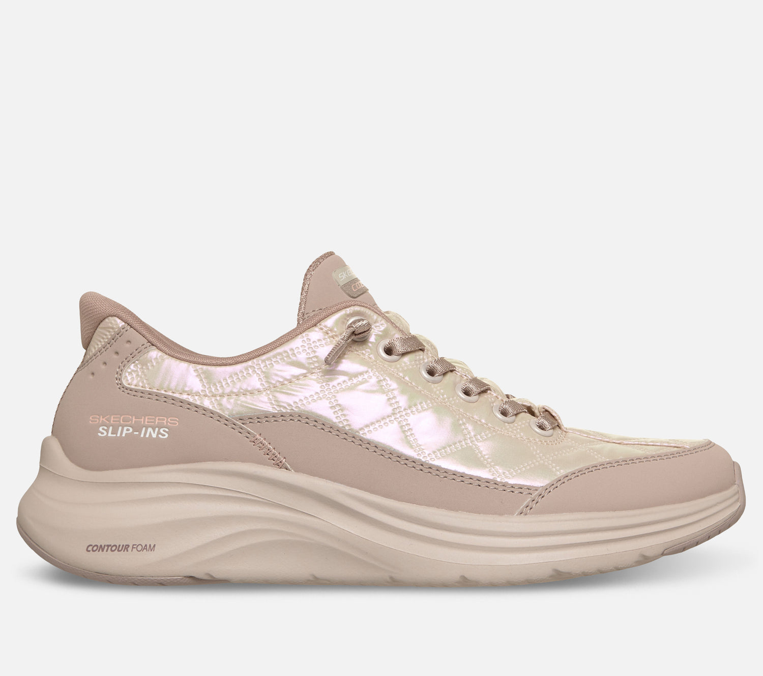 Slip-ins: Contour Foam Cozy Fit - Shining Pearl Shoe Skechers.fi