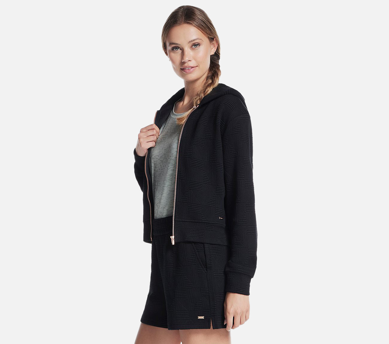 GO WALK Everywhere Diamond FZ Jacket Clothes Skechers.fi