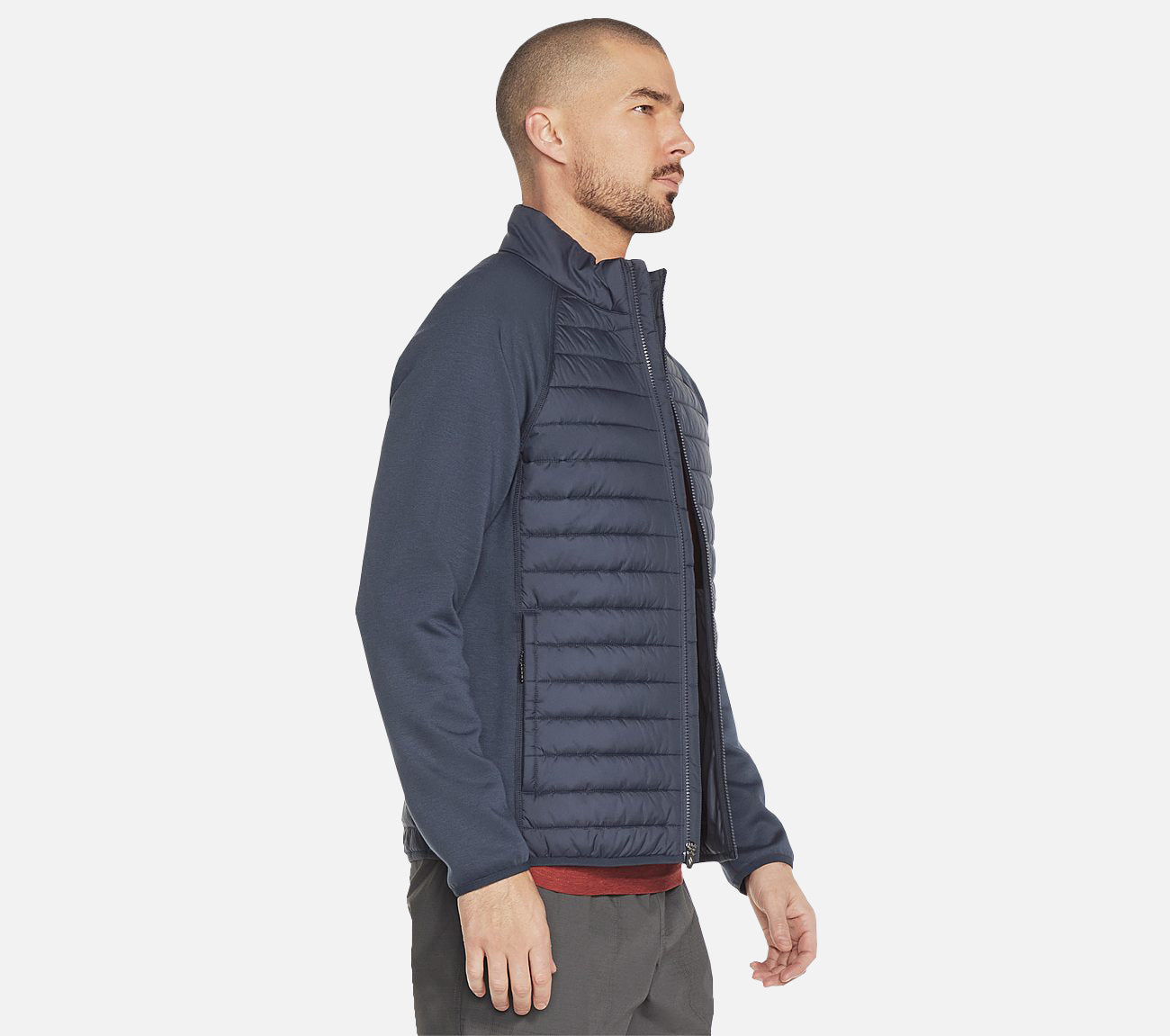 Hoodless Hoodies Cozy Fit Hybrid Jacket Clothes Skechers.fi