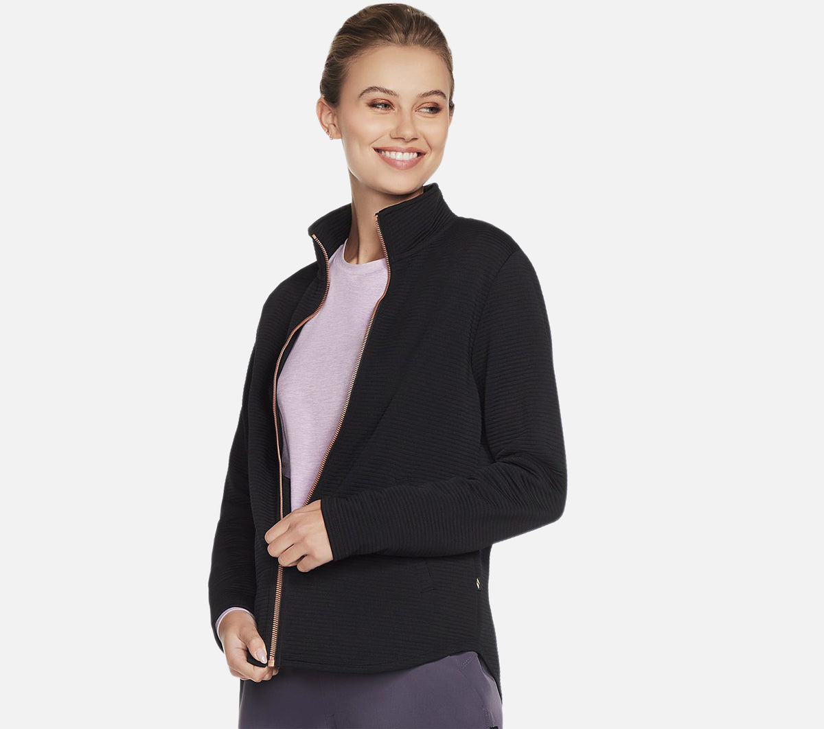 The Hoodless Hoodie GO WALK Shine Jacket Clothes Skechers.fi