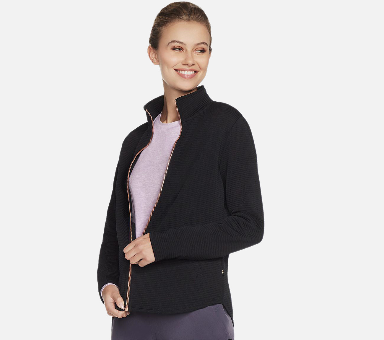 The Hoodless Hoodie GO WALK Shine Jacket Clothes Skechers.fi