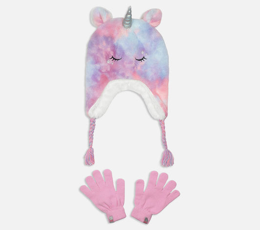 Plush Tie-Dye Unicorn Hat Set Hat Skechers.fi