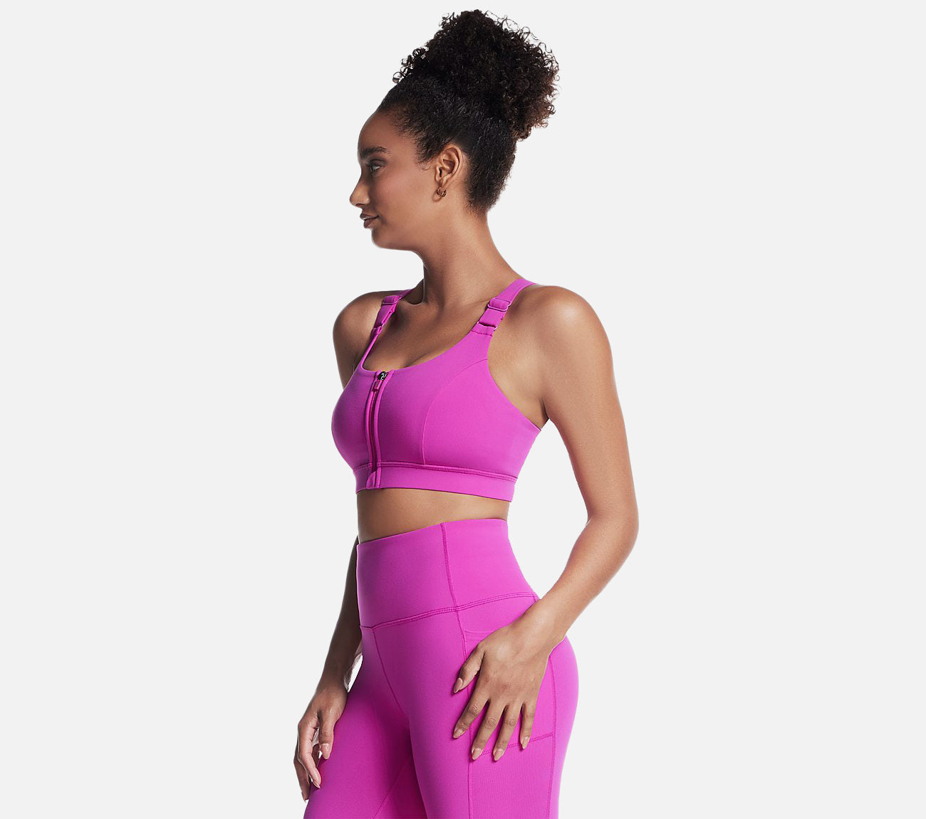 GO WALK Zip Front Bra Clothes Skechers.fi