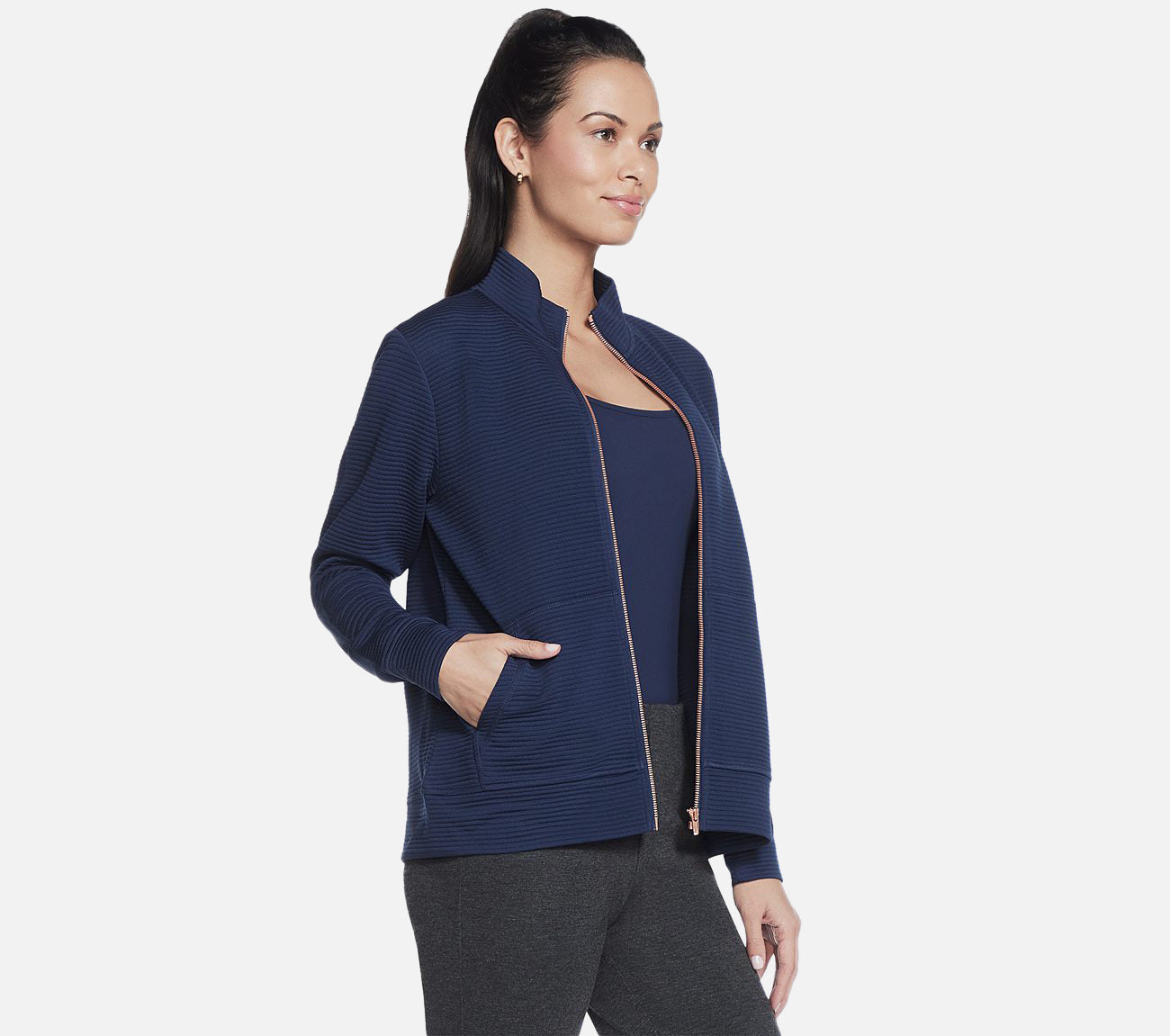 The Hoodless Hoodie GO WALK Everywhere Jacket Clothes Skechers.fi