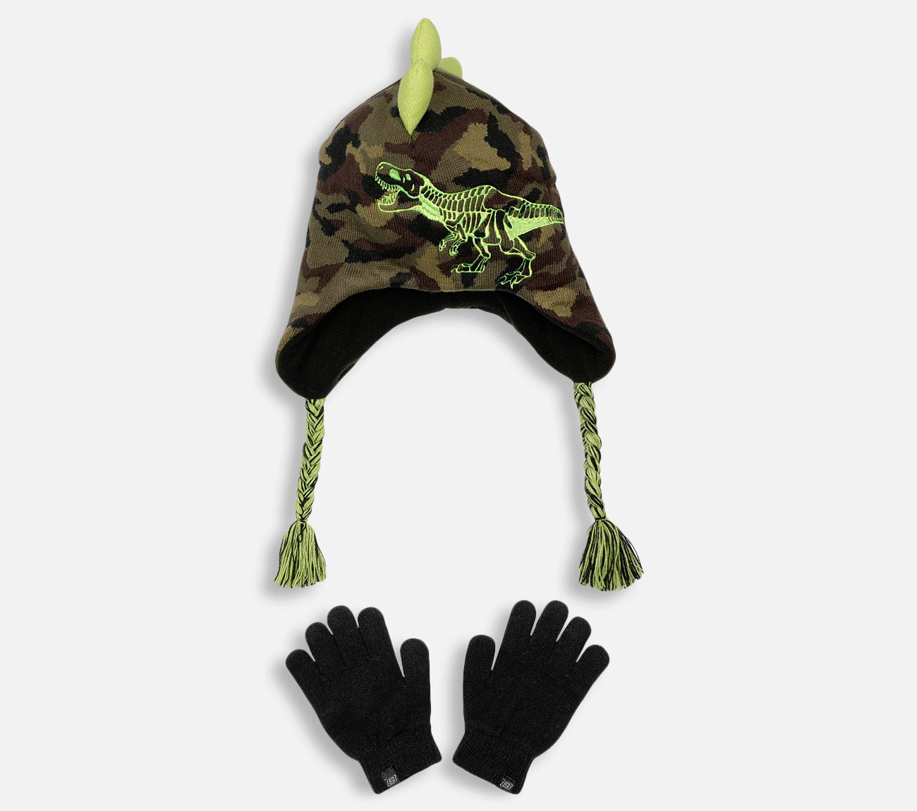 Camouflage T-rex Hat and Glove Set Hat Skechers.fi