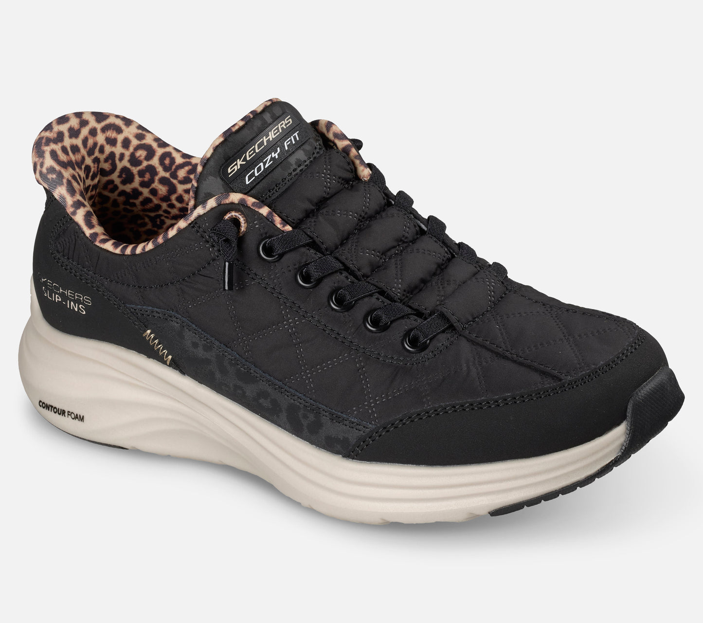Slip-ins: Contour Foam – Cozy Fit Leopard Dream Shoe Skechers.fi