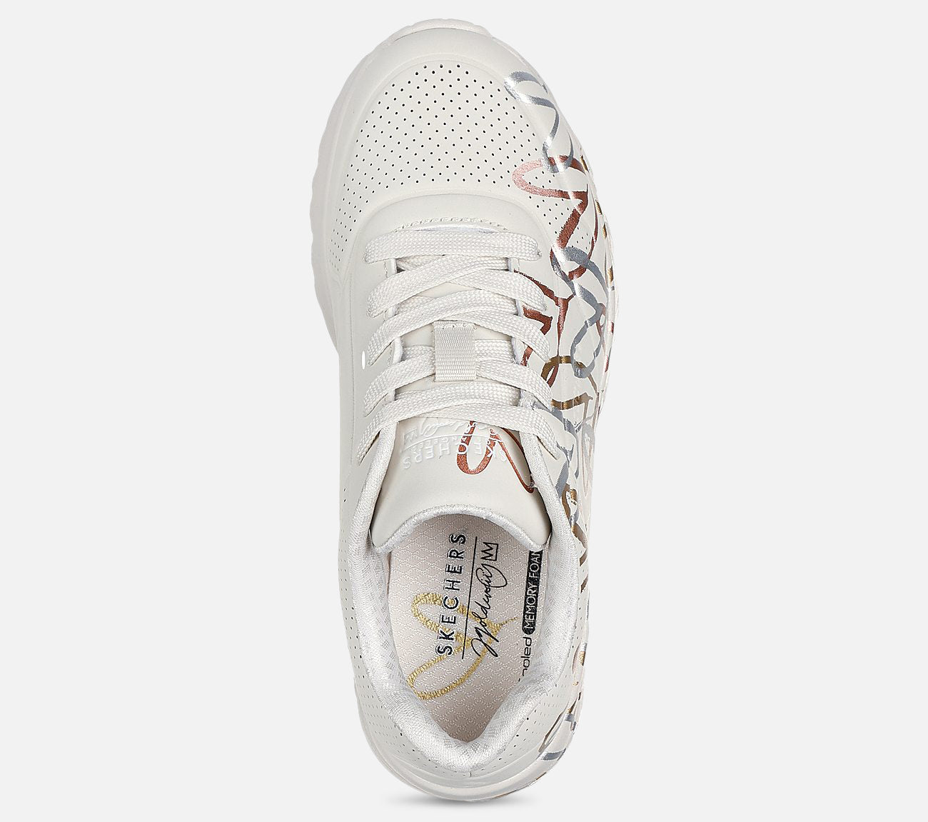 JGoldcrown: Uno Lite - Metallic Love Shoe Skechers.fi