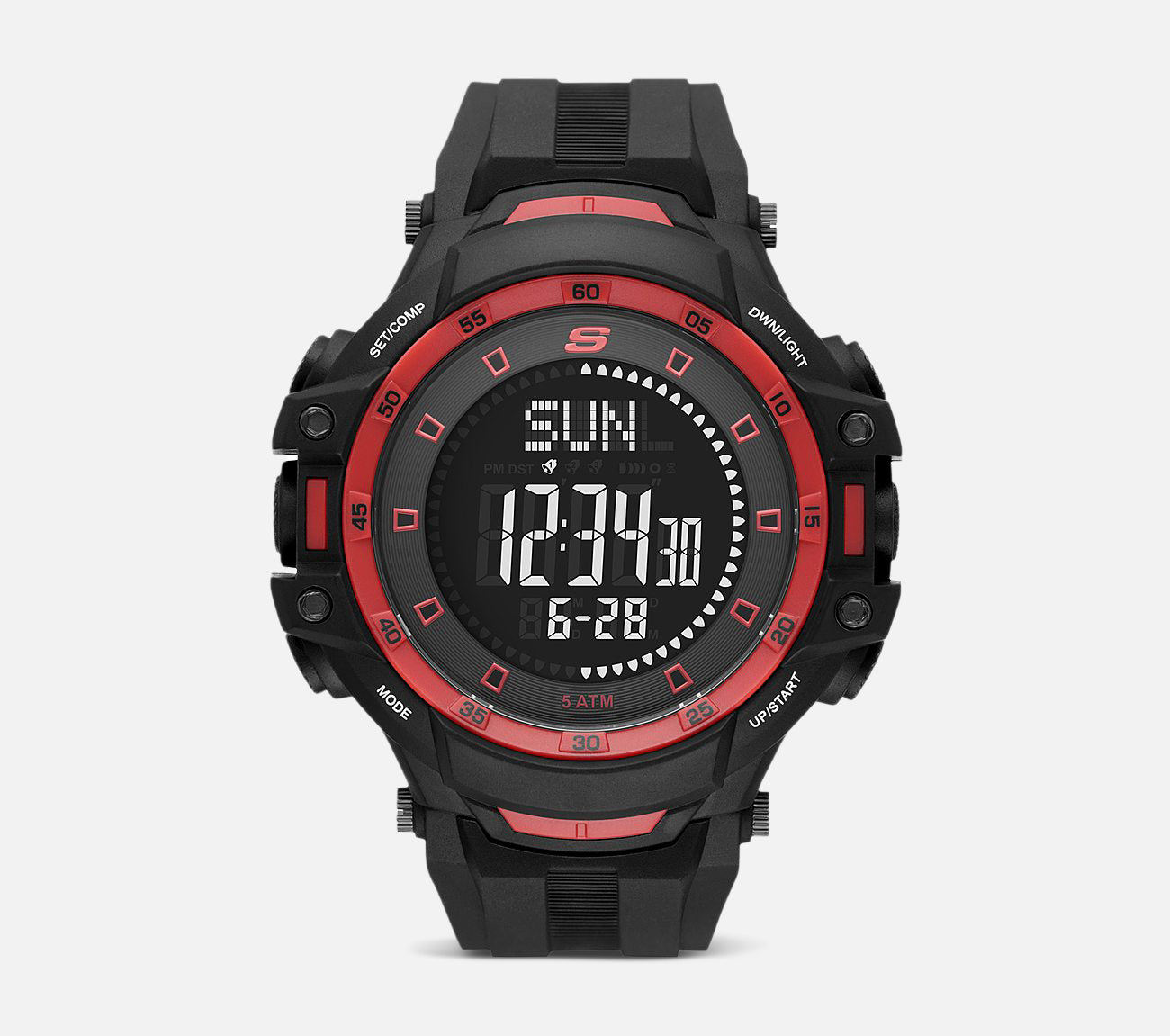 Grandpoint Black & Red Watch Watches Skechers.fi