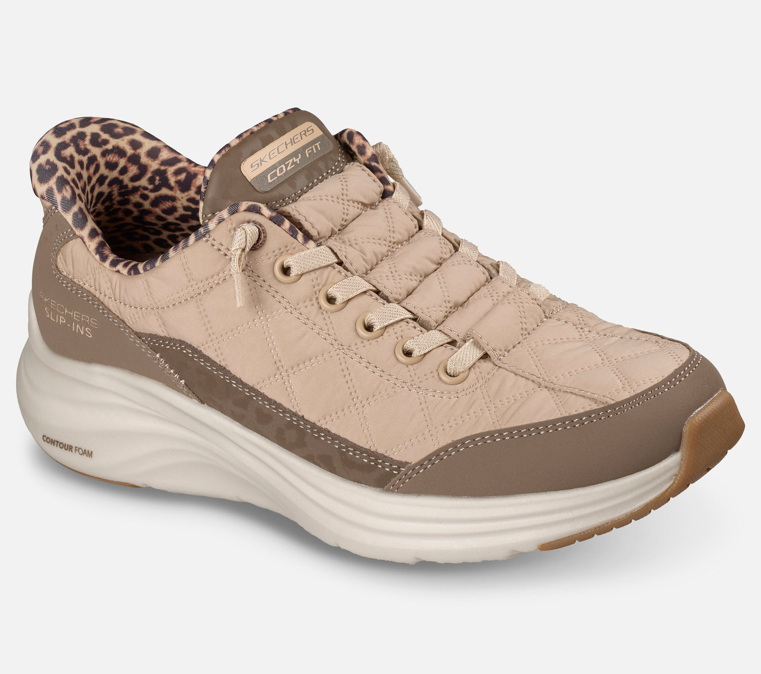 Slip-ins: Contour Foam – Cozy Fit Leopard Dream Shoe Skechers.fi