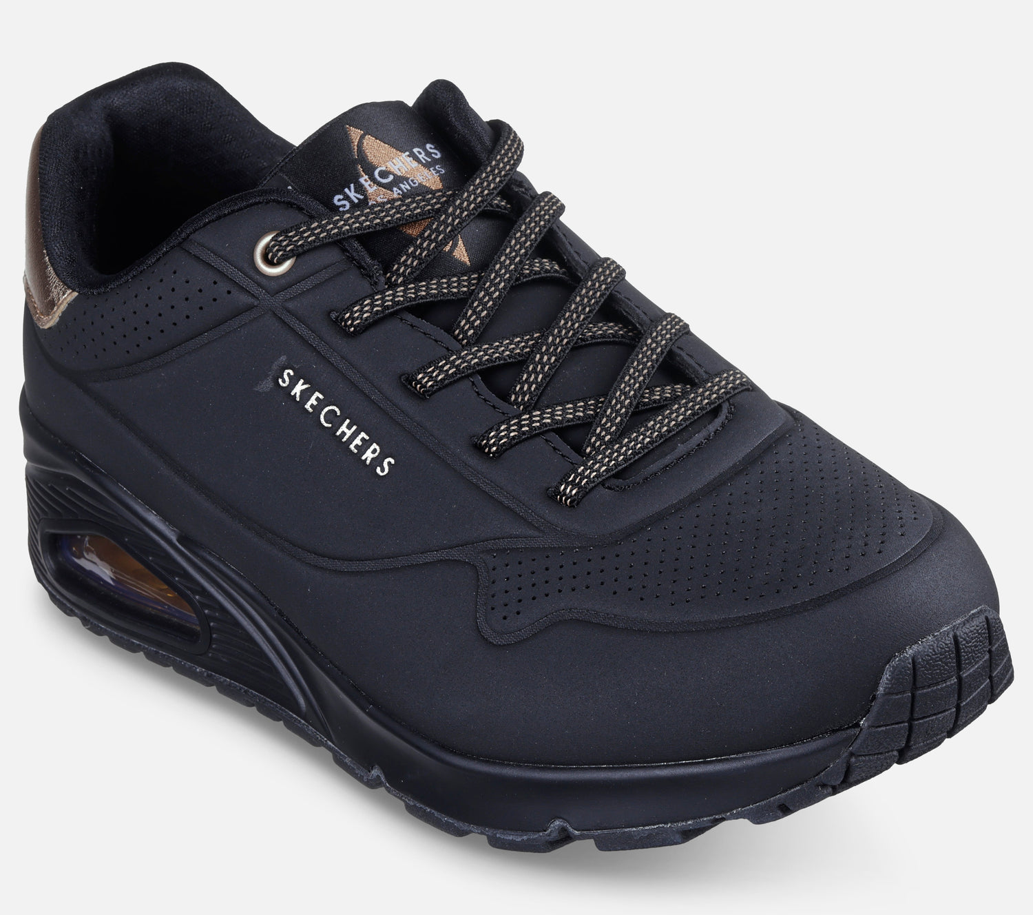 Wide Fit: Uno - Shimmer Away Shoe Skechers.fi