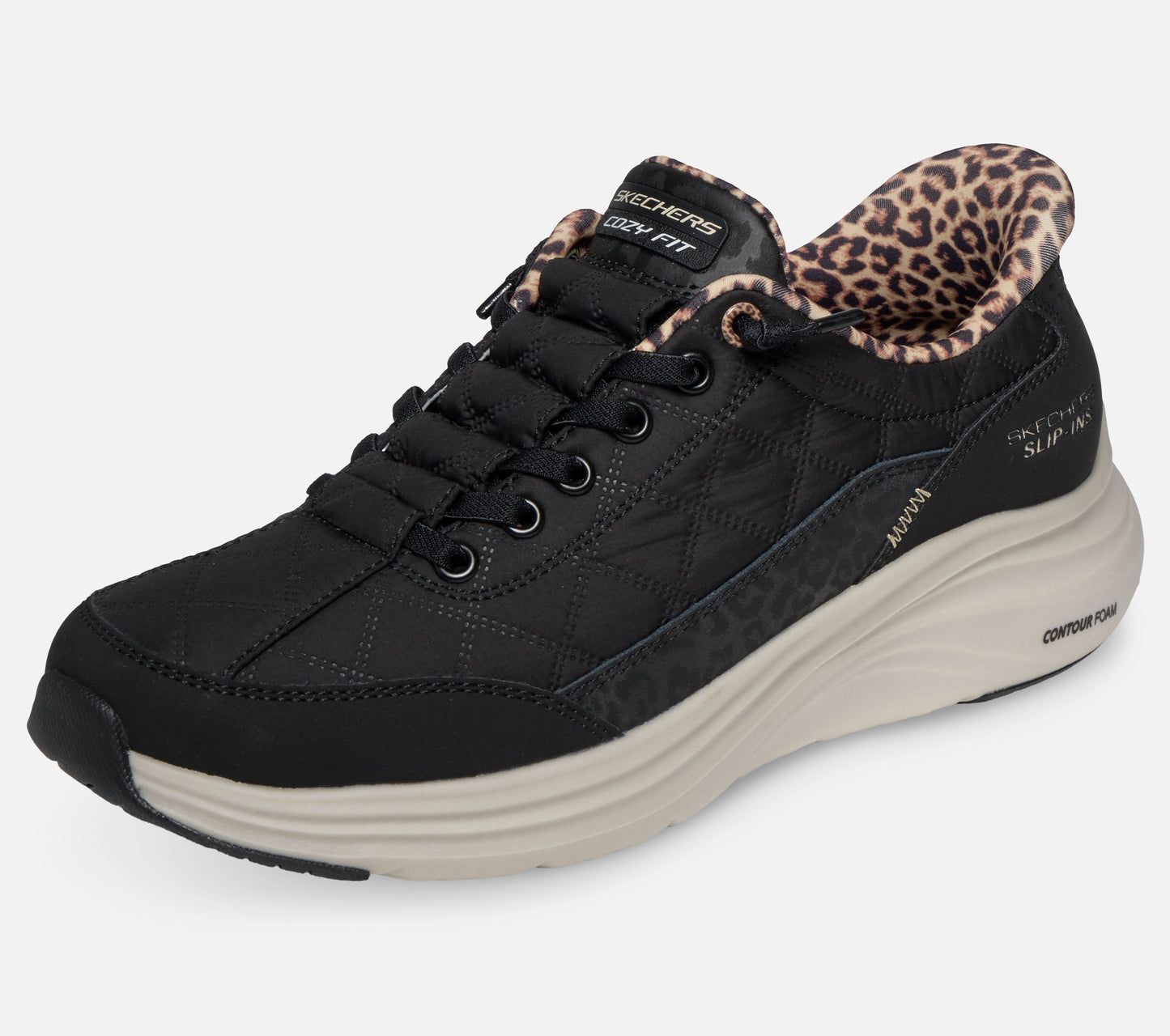 Slip-ins: Contour Foam – Cozy Fit Leopard Dream Shoe Skechers.fi