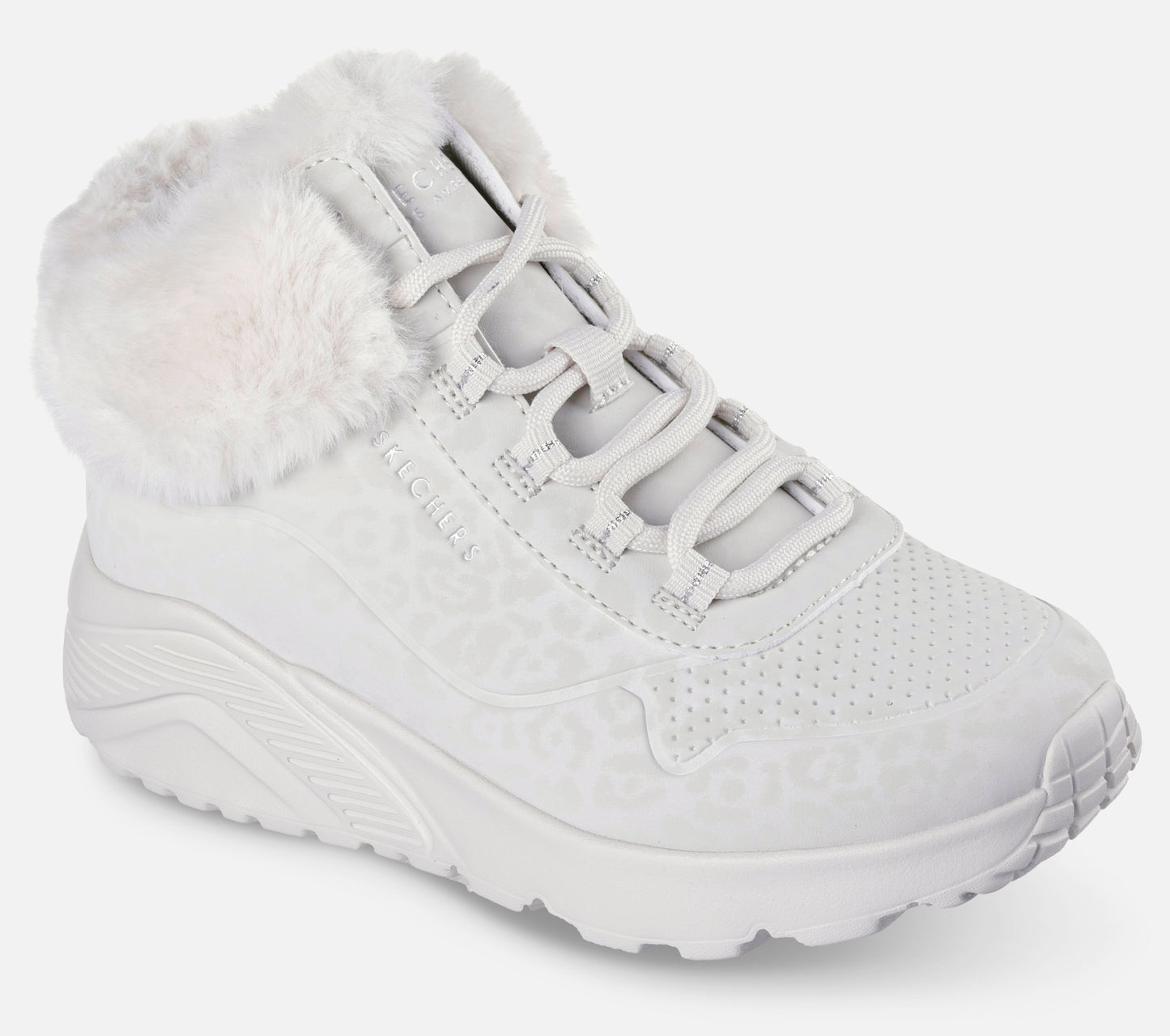 Uno Lite - Cozy Leopard Boot Skechers.fi