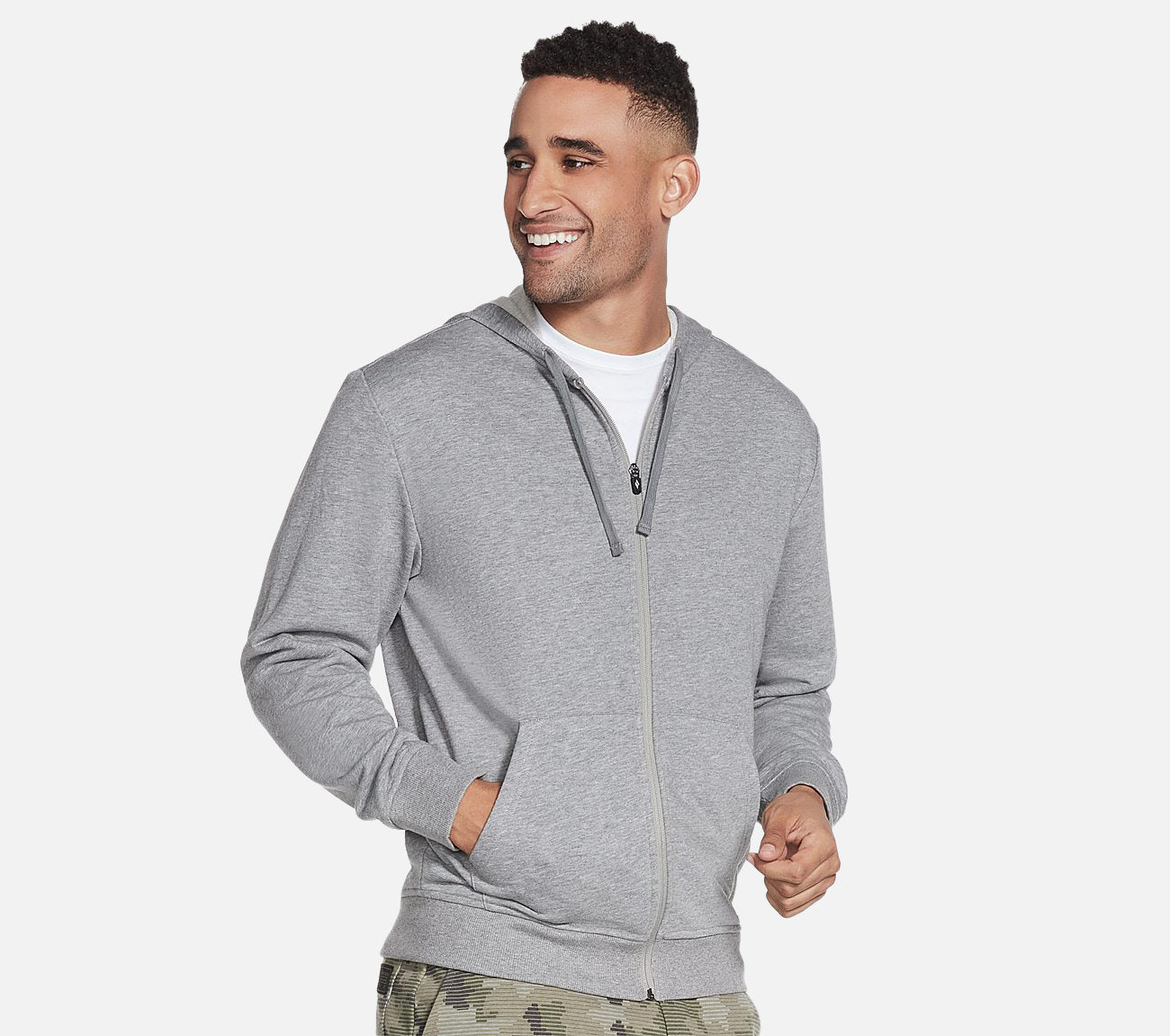 GO WALK Everywhere Full Zip Hoodie Clothes Skechers.fi