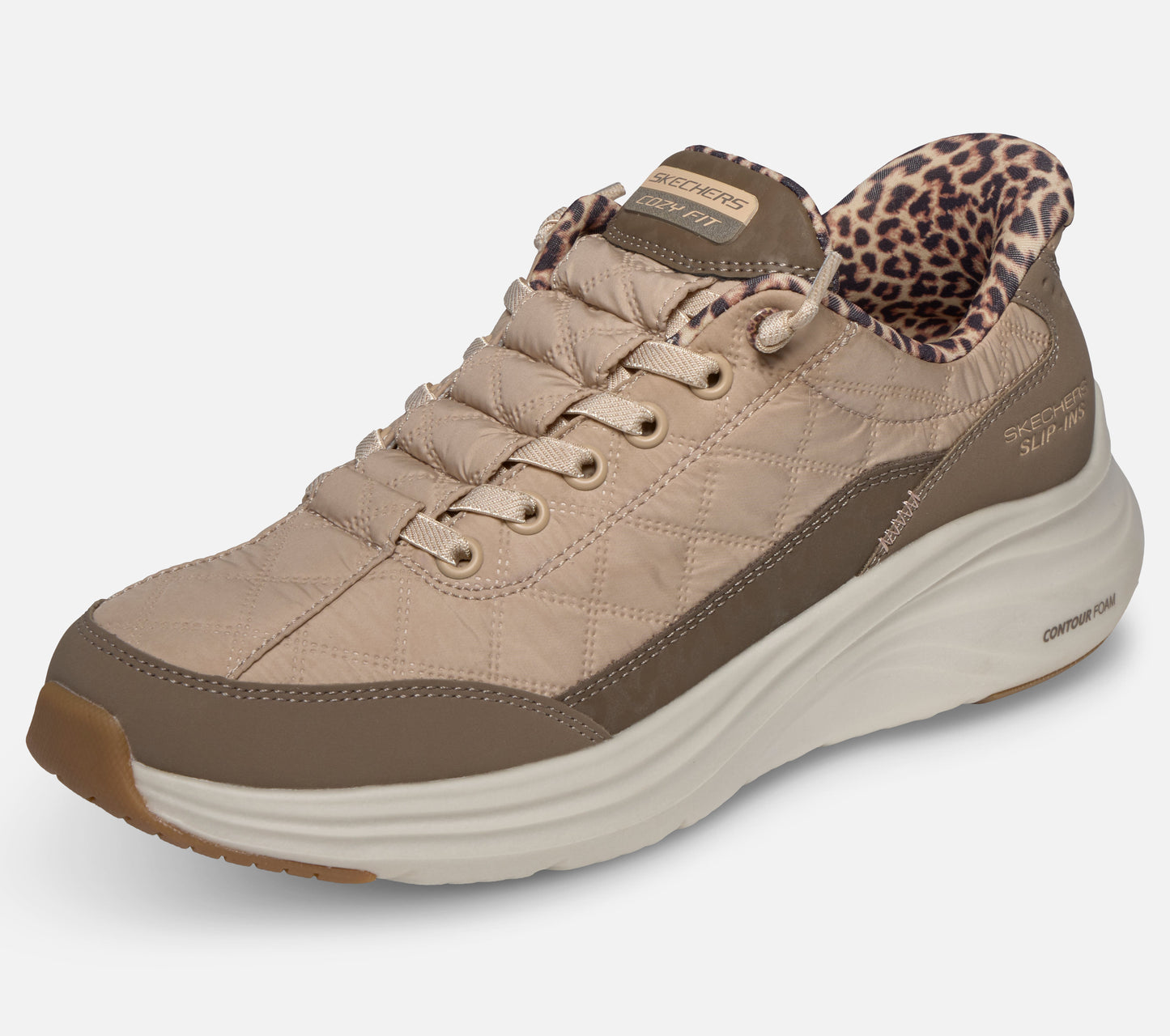 Slip-ins: Contour Foam – Cozy Fit Leopard Dream Shoe Skechers.fi