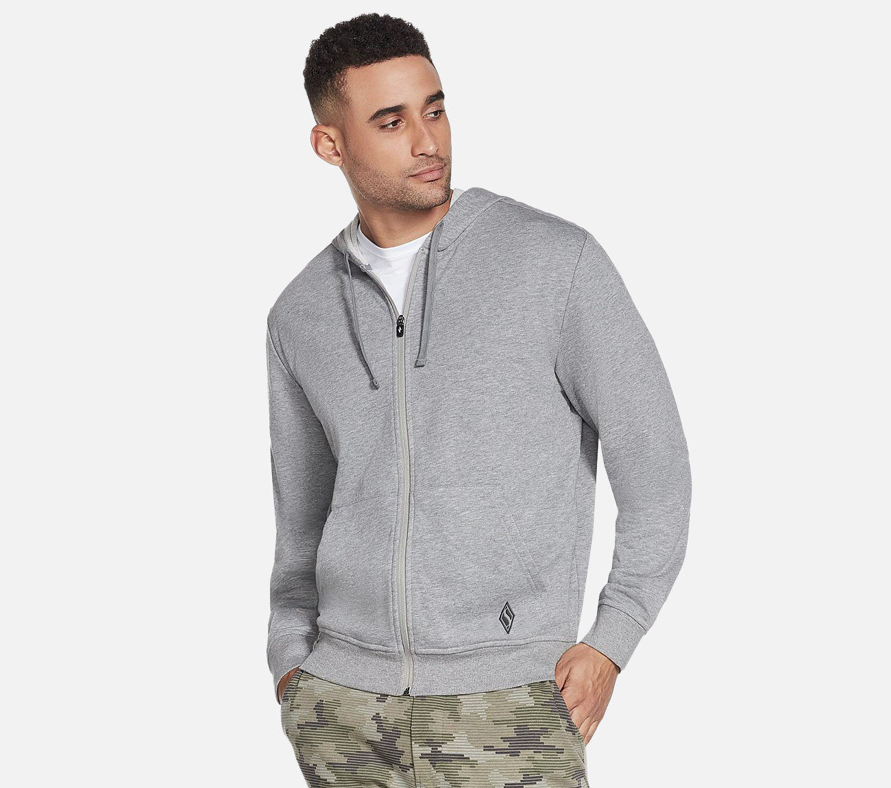 GO WALK Everywhere Full Zip Hoodie Clothes Skechers.fi