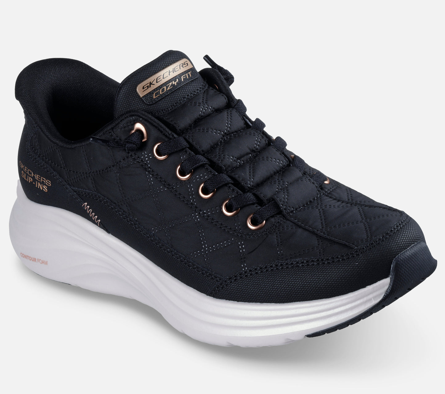 Wide Fit: Slip-ins: Contour Foam - Cozy Fit Golden Hour Shoe Skechers.fi