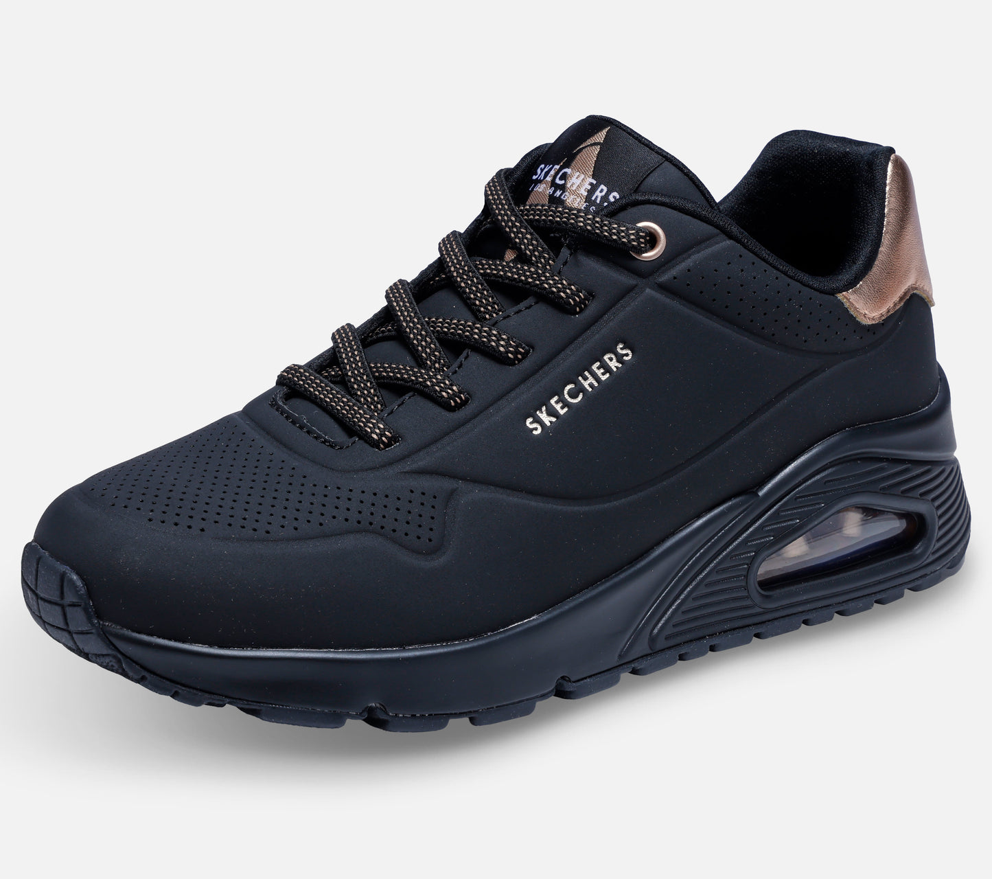 Wide Fit: Uno - Shimmer Away Shoe Skechers.fi
