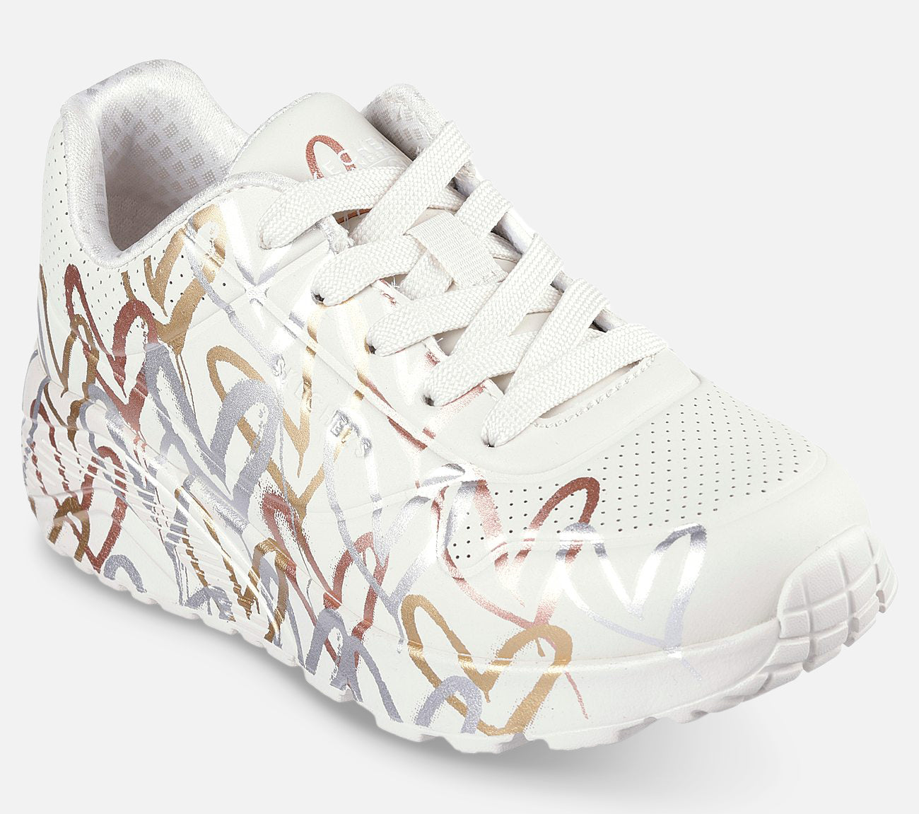 JGoldcrown: Uno Lite - Metallic Love Shoe Skechers.fi