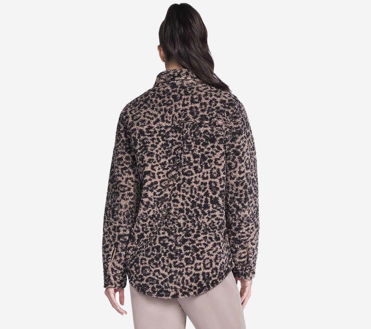 On-the-GO Cheetah Sherpa Jacket Clothes Skechers.fi