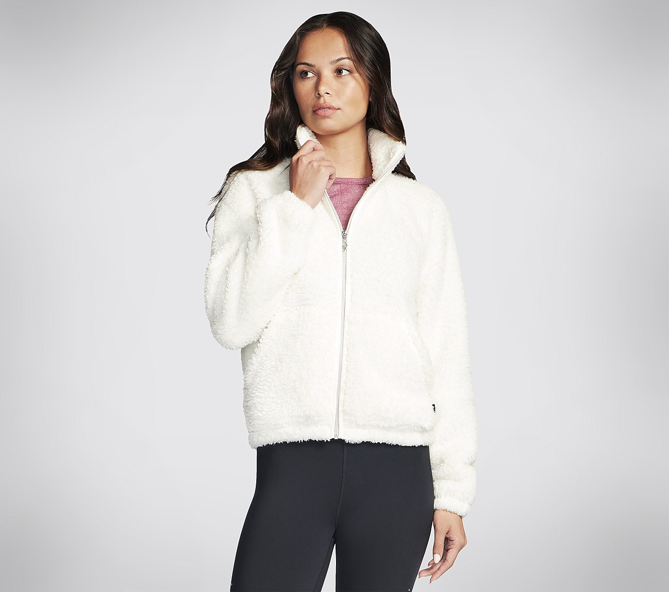 GO SNUGGLE Shine Sherpa Jacket Clothes Skechers.fi